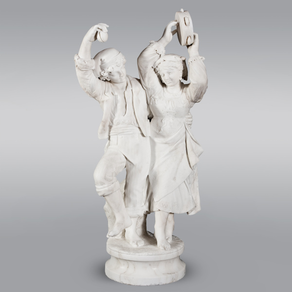 Мраморная скульптура Данини Акилле «Неаполитанский танец»