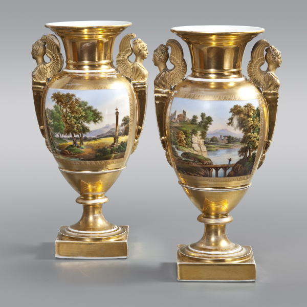 Парные вазы «В садах Аркадии»
