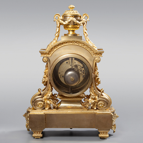 Французские каминные часы в форме стелы
