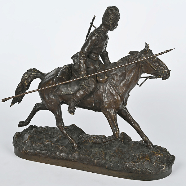 Скульптура «Казак Лейб-гвардии Атаманского полка начала царствования Александра III» по модели П.А. Самонова