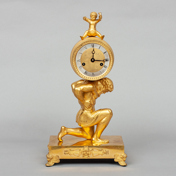 Французские настольные часы «Сизиф»