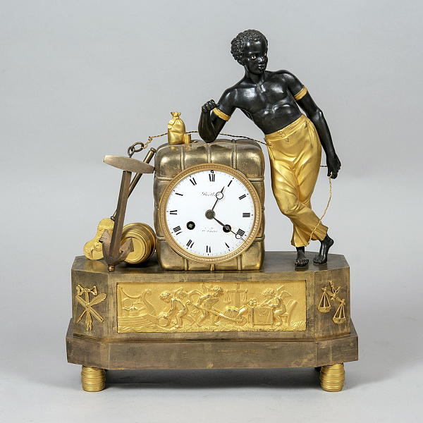 Французские каминные часы «Матрос или аллегория морской торговли»