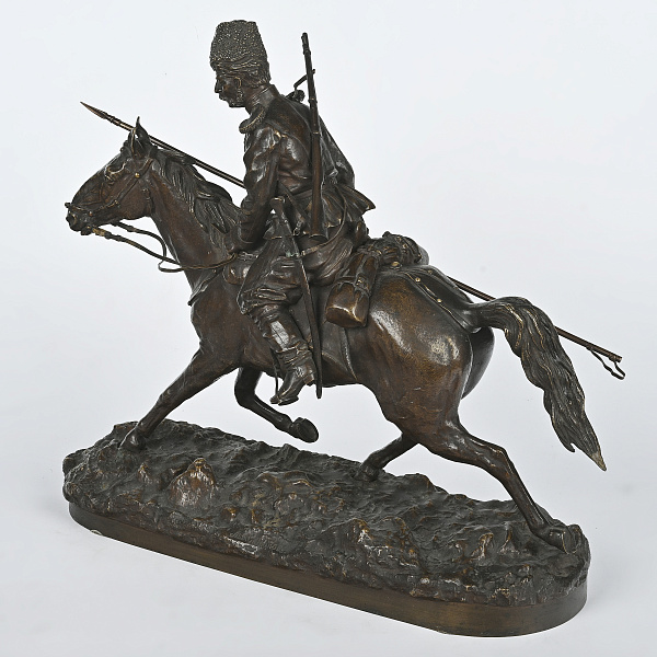 Скульптура «Казак Лейб-гвардии Атаманского полка начала царствования Александра III» по модели П.А. Самонова