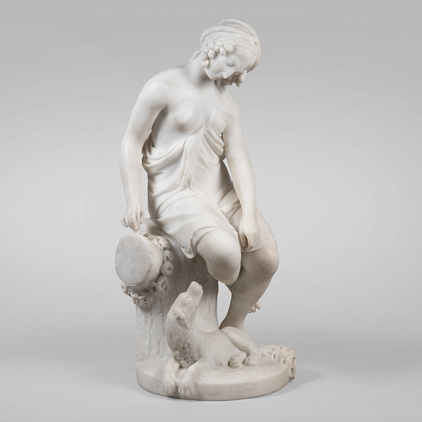Мраморная скульптура Фердинандо Пеллича «Эрминия»