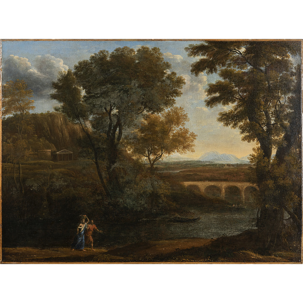 «Пейзаж с перспективой» или «Римский пейзаж с акведуком» XVII века